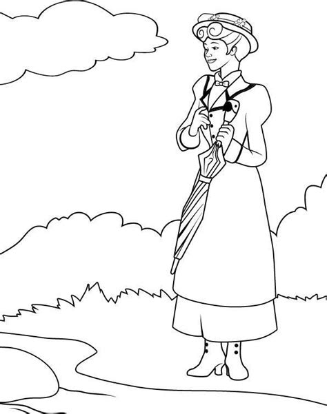 Mary Poppins Coloring Pages At Getcolorings Free Printable 47850 The