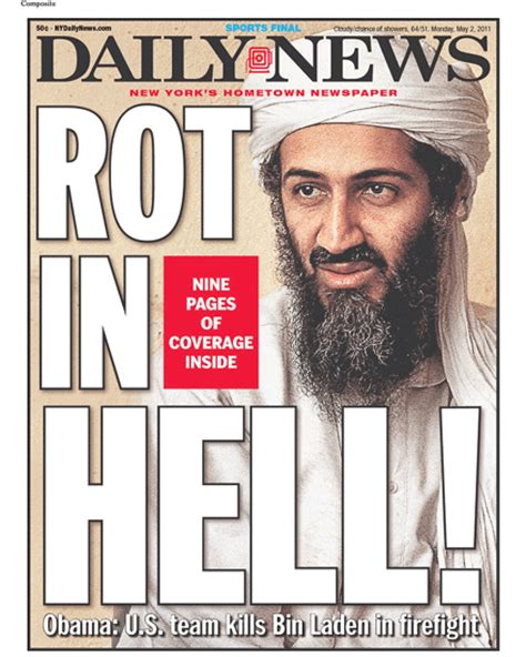 Osama Bin Laden Newspaper Front Pages