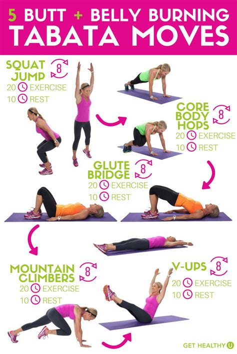 Try These 5 Tabata Moves To Tighten And Tone Your Butt And Belly This Quick Workout Will Only