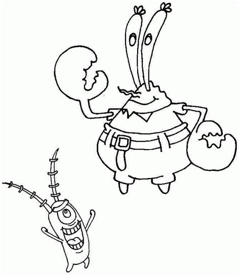 Plankton Coloring Pages Coloring Home