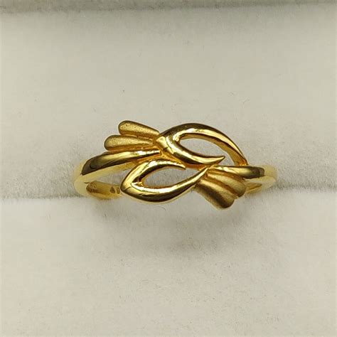 22k Designer Gold Ring For Women Mark Jewellers