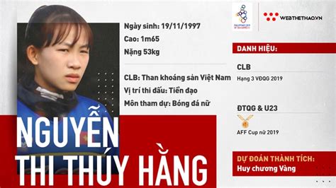 Nguyễn Thị Thúy Hằng Quả đấm Dự Phòng Của Đt Nữ Việt Nam