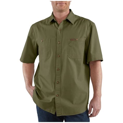 Traditionally, embroidery designs are placed where you pledge of the allegiance. Men's Carhartt® Trade Short - sleeve Shirt - 282547 ...