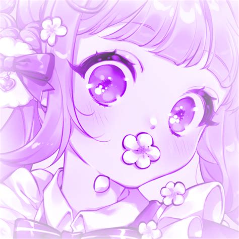 Soft Purple Anime Pfp Realtec