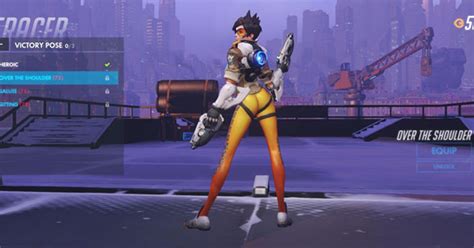 Overwatch Why Blizzard Are Cutting Tracer S Over The Shoulder Victory Pose Rock Paper Shotgun