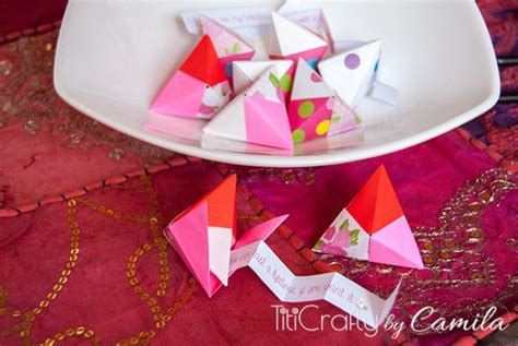 Valentines Day Origami Fortune Cookies Fun And Easy The Crafting Nook