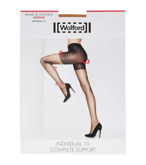 Wolford Nude Individual 10 Complete Support Tights Harrods Uk