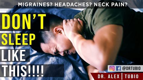 Kink In Your Neck After Waking Up Best Sleeping Positions Dr Alex Tubio Youtube