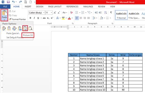 Cara Mengonversi Mengubah Excel Ke Word Secara Offline