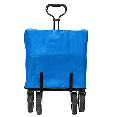 Mac Sports Collapsible Folding Outdoor Utility Wagon With Side Table