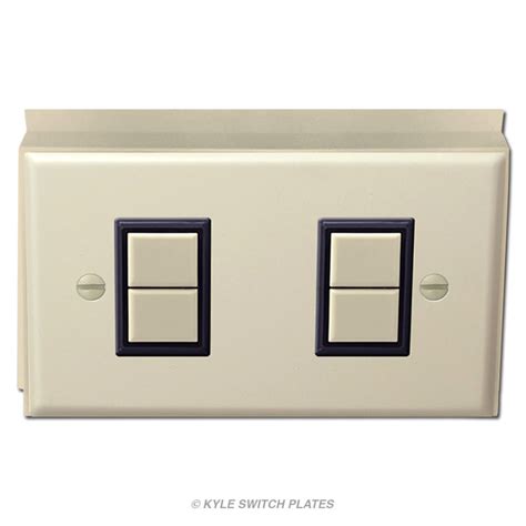 Low Voltage 2 Ge Light Switch Surface Mounted Unit Ivory