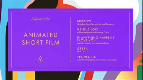 Here Are The Academy Award Nominations 2021 Best Animated Short Films