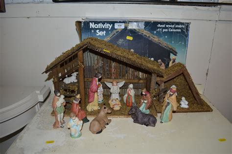 A Nativity Set With Original Box