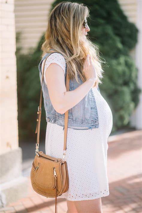33 Week Baby Bump Update Maternity Swing Dress Cute Maternity