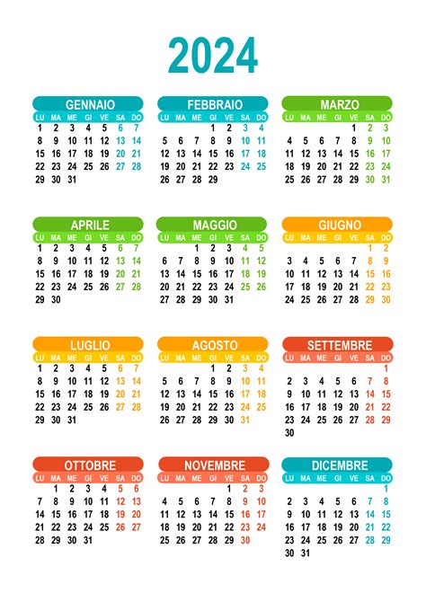 Calendario 2024 Annuale Calendario Su Vrogue