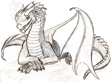 Today i wanted to illustrate a new dragon for my collection, since i have learned how to make them and i feel. Simple Dragon by flamingpigeon on DeviantArt
