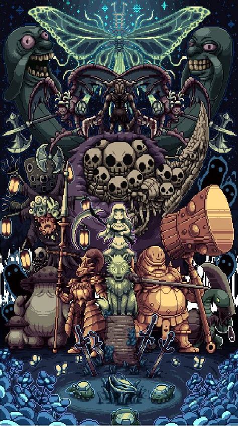 dark souls pixel art wallpaper