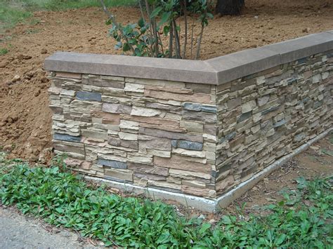Southwestern Flair With Stacked Stone Retaining Wall Barron Designs