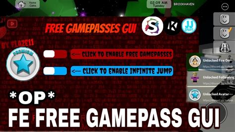 Op Roblox Fe Free Gamepass Giver Gui Script Hydrogenfluxusdelta