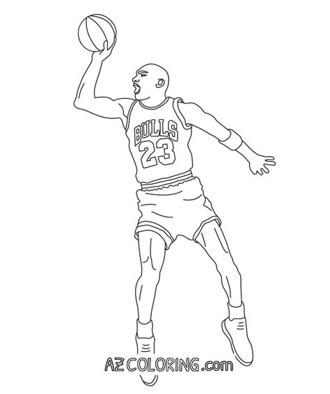 Michael Jordan Coloring Pages at GetColorings.com | Free printable