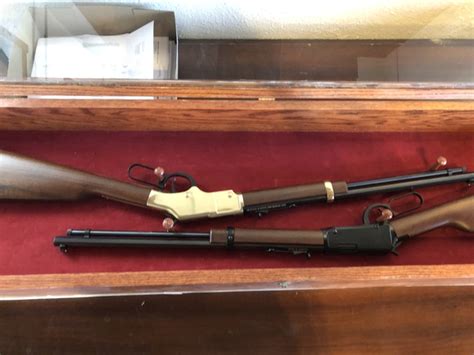 2 22 Henry Rifles With Display Case Nex Tech Classifieds