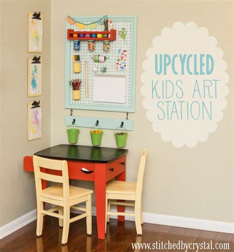 Upcycled Kids Art Station Tauni Everett Kids Art Station Kids Art
