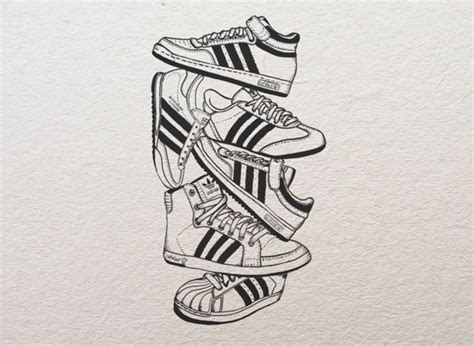 Adidas Illustration On Behance Adidas Art Adidas Drawing Sneaker Art