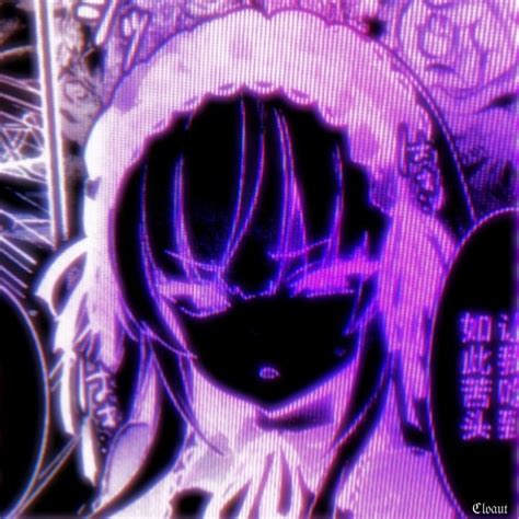 ℭ𝔩𝔬𝔞𝔲𝔱 In 2021 Cyber Aesthetic Anime Monochrome Dark Purple Aesthetic