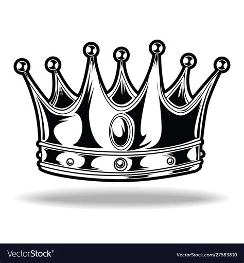 King Crown Logo Black And White