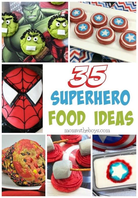 35 Superhero Food Ideas For Kids Superhero Birthday Party Food