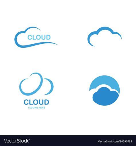Cloud Logo Royalty Free Vector Image Vectorstock