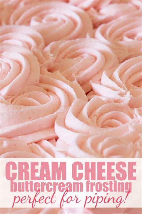 Use half the amount of butter and cream cheese, about 1 cup of confectioners' sugar. Crusting Cream Cheese Buttercream Recipe {Great for ...