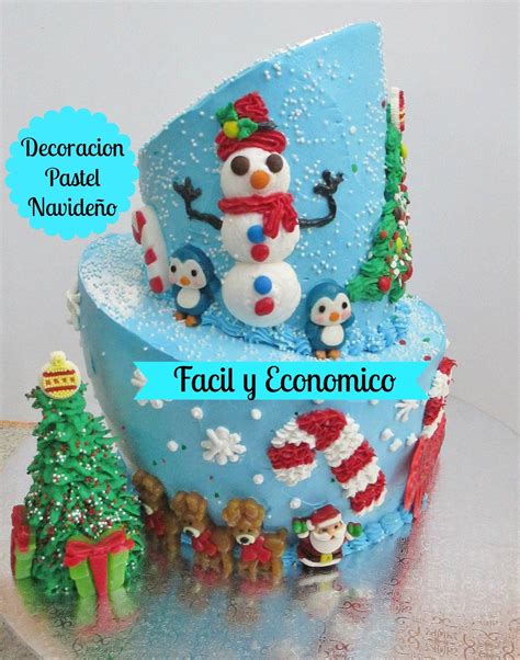 Disfruta jugando a los juegos en línea gratis haciendo tartas en juegosinfantiles.com. Pastel Navideño Fácil De Decorar y Económico - Madelin's ...