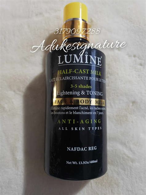 Lumine Half Cast Face And Body Milk 400ml 4 To 5shades Lighter Agritz