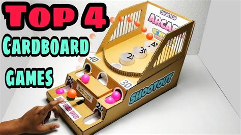 Top 4 Cardboard Games For Summer Vacations Best Cardboard Games Diy