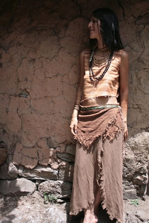 native-tribal-brown-wrap-long-skirt-etsy-tribal-fashion,-long-skirt,-fashion