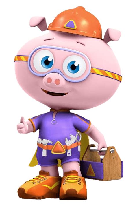 Super Why Pig Thumb Up Transparent Png Stickpng