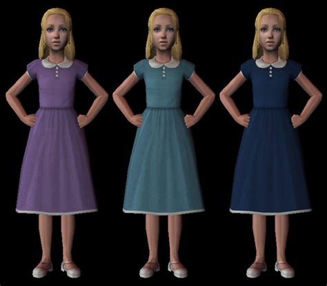 Pin By 2fw Custom Content On Sims 2 Modest Cc Girls Dresses