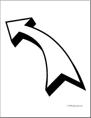 Simple and interesting coloring game play that keeps engaged for hours. Clip Art: Arrow Curved Left (coloring page) I abcteach.com ...