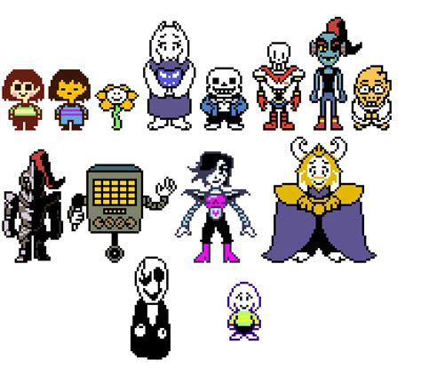 I Remade The Undertale Character Overworld Sprites Using Only The Acnh