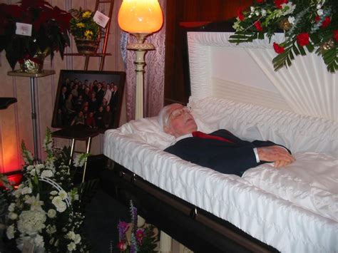 An Old Man On His Casket Soulful Life And Death Funeral Post