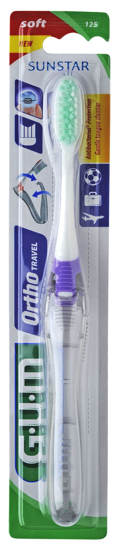 GUM Orthodontic Travel Toothbrush SUNSTAR Oral Care Products Provider