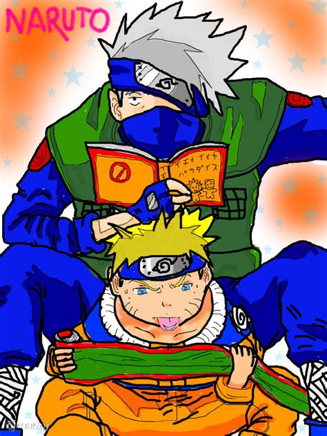 Kakashi And Naruto ← An Anime Speedpaint Drawing By