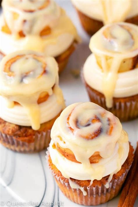 Cinnamon Roll Cupcakes ~ Recipes Queenslee Appétit Recipe Gourmet