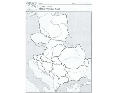 Eastern Europe Physical Map Quiz
