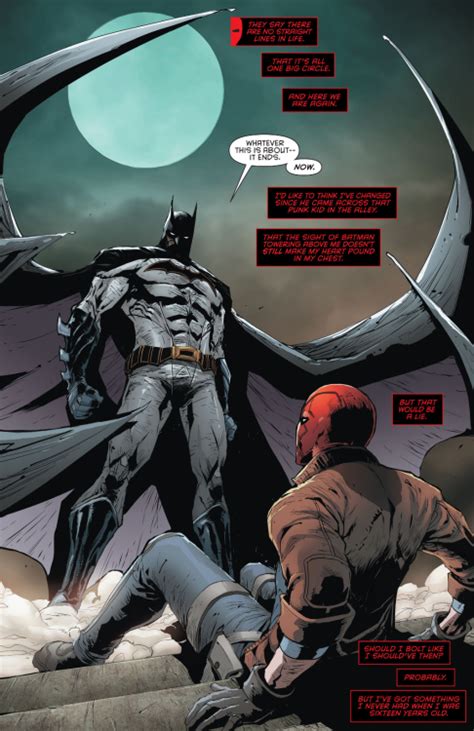 Bruce Confronting Jason In Red Hood And The Outlaws Rebirth 1 2016