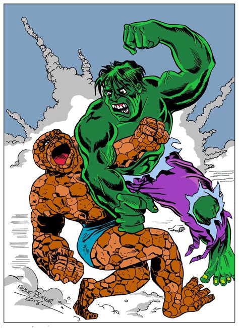 Thing Vs Hulk A4 Mixed Media Book Characters Comic Books Comic