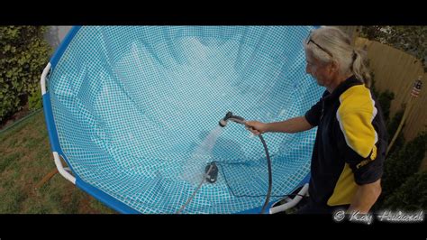 So it's time to close the pool! Intex 10ft metal frame Pool Down for winter 2018 - YouTube