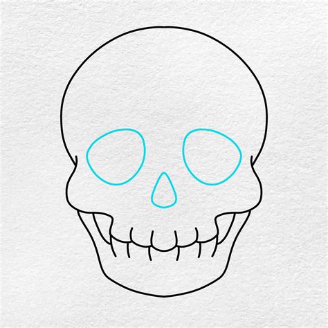 Scary Skull Drawing Helloartsy
