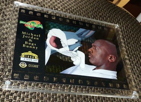 michael jordan bugs bunny space jam celcard cel card upper deck warner bros 2072664363